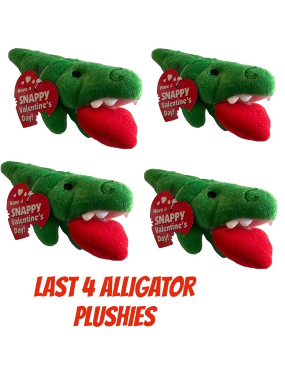 Alligator plushie NEW have a Snappy Valentine’s Day x4 cute gators fans